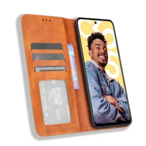 BUSINESS Peňaženkový kryt pre Realme C55 hnedý