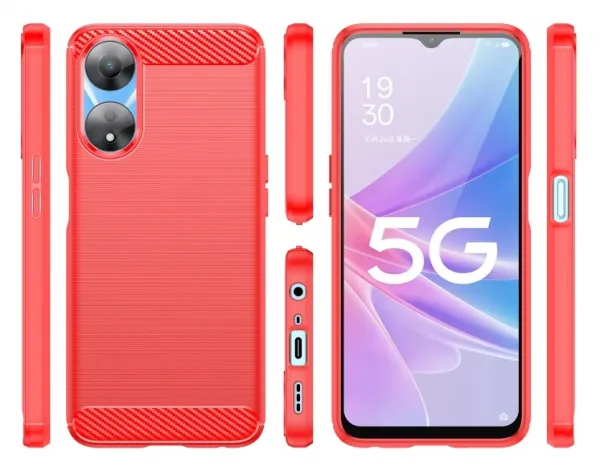 FLEXI TPU Kryt pre Oppo A78 5G červený