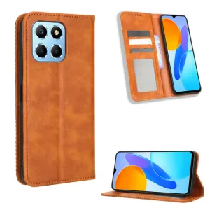 BUSINESS Peňaženkový kryt pre Honor X6 / X8 5G hnedý
