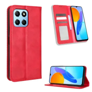 BUSINESS Peňaženkový kryt pre Honor 70 Lite 5G červený