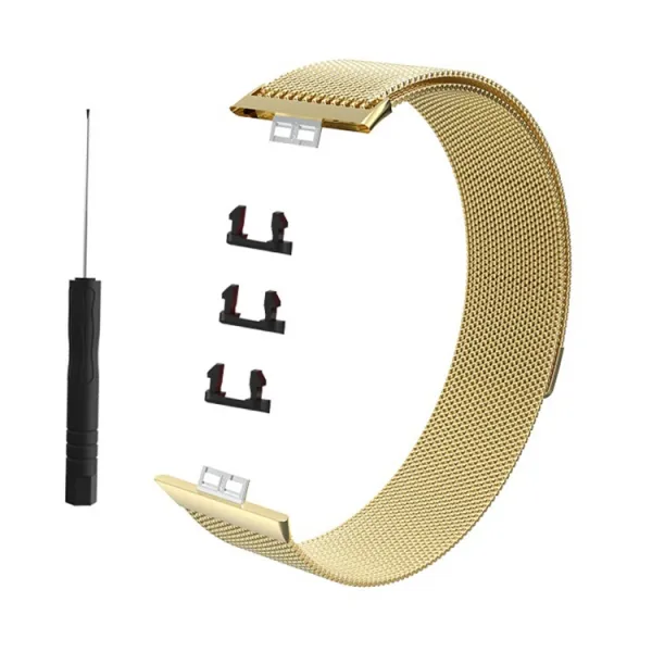 MILANESE Kovový remienok Huawei Watch Fit zlatý