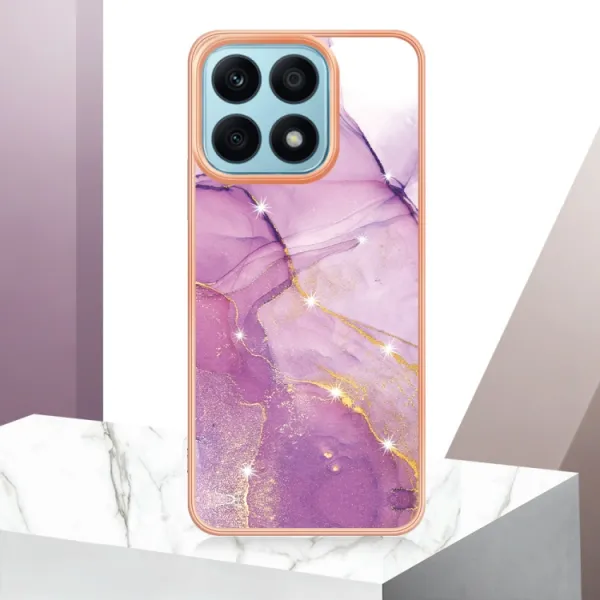 IMD MARBLE Ochranný kryt Honor X8a PURPLE