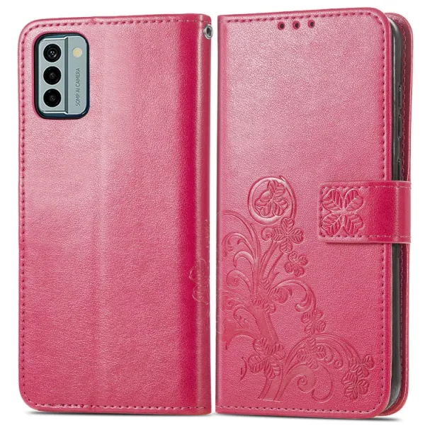 ART FLOWERS Peňaženkový kryt Nokia G22 tmavoružový