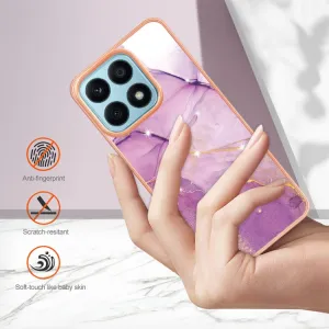 IMD MARBLE Ochranný kryt Honor X8a PURPLE