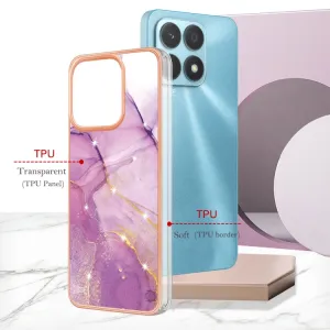 IMD MARBLE Ochranný kryt Honor X8a PURPLE