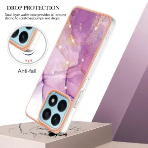IMD MARBLE Ochranný kryt Honor X8a PURPLE