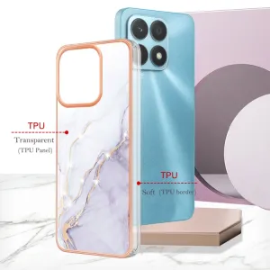 IMD MARBLE Ochranný kryt Honor X8a WHITE