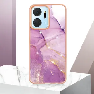 IMD MARBLE Ochranný kryt Honor X7a PURPLE