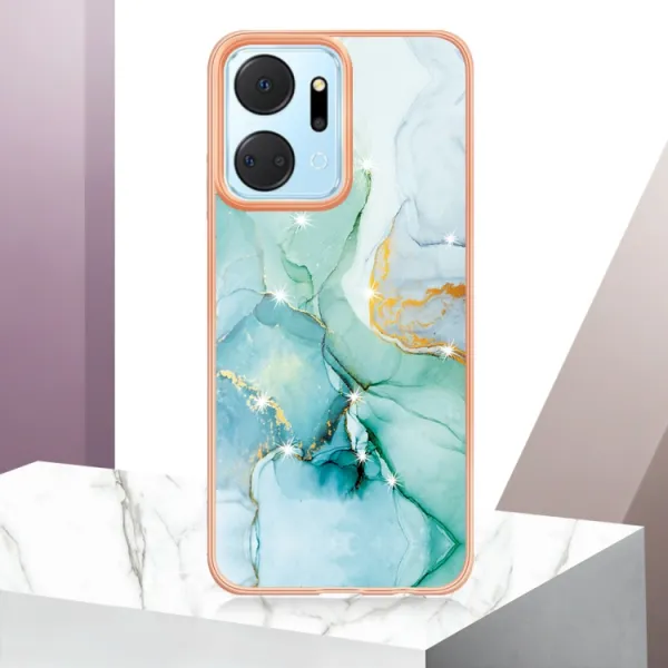IMD MARBLE Ochranný kryt Honor X7a GREEN