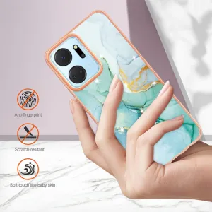 IMD MARBLE Ochranný kryt Honor X7a GREEN