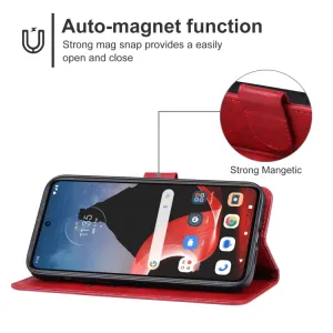 SMOOTH Peňaženkové puzdro pre Motorola ThinkPhone 5G červené