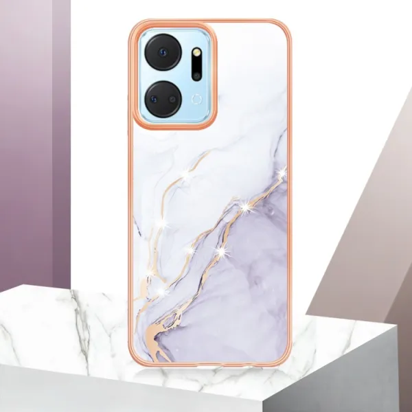 IMD MARBLE Ochranný kryt Honor X7a WHITE