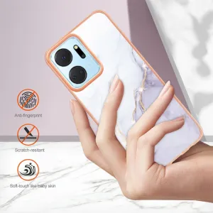 IMD MARBLE Ochranný kryt Honor X7a WHITE