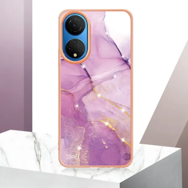 IMD MARBLE Ochranný kryt Honor X7 PURPLE