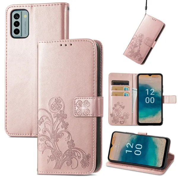 ART FLOWERS Peňaženkový kryt Nokia G22 svetloružový