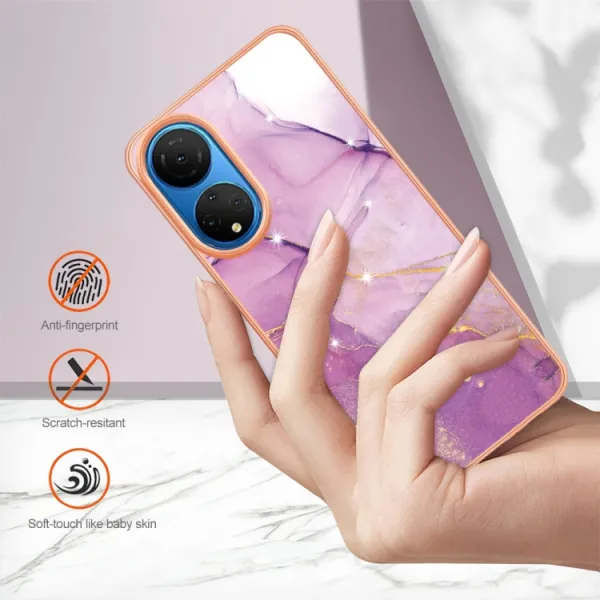 IMD MARBLE Ochranný kryt Honor X7 PURPLE