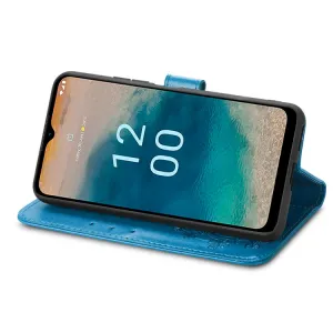 ART FLOWERS Peňaženkový kryt Nokia G22 modrý