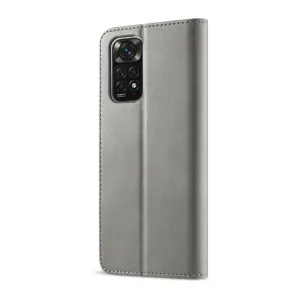 IMEEKE Peňaženkový obal Xiaomi Redmi Note 12 Pro 5G šedý