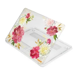 ENKAY FLOWER Puzdro pre MacBook Pro 13" A2251 / A2289 / A2338 ROSE