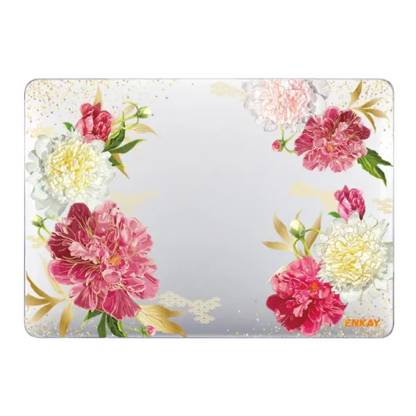 ENKAY FLOWER Puzdro pre MacBook Pro 13" A2251 / A2289 / A2338 ROSE