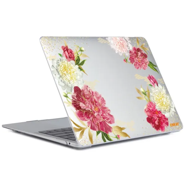 ENKAY FLOWER Puzdro pre MacBook Pro 13" A2251 / A2289 / A2338 ROSE