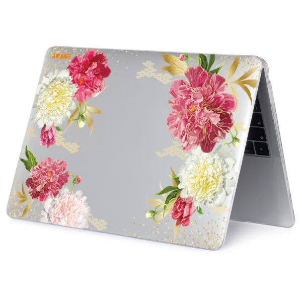 ENKAY FLOWER Puzdro pre MacBook Pro 13" A2251 / A2289 / A2338 ROSE
