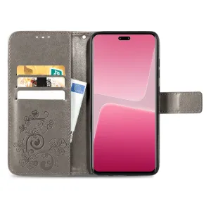 ART FLOWERS Peňaženkový kryt Xiaomi 13 Lite šedý