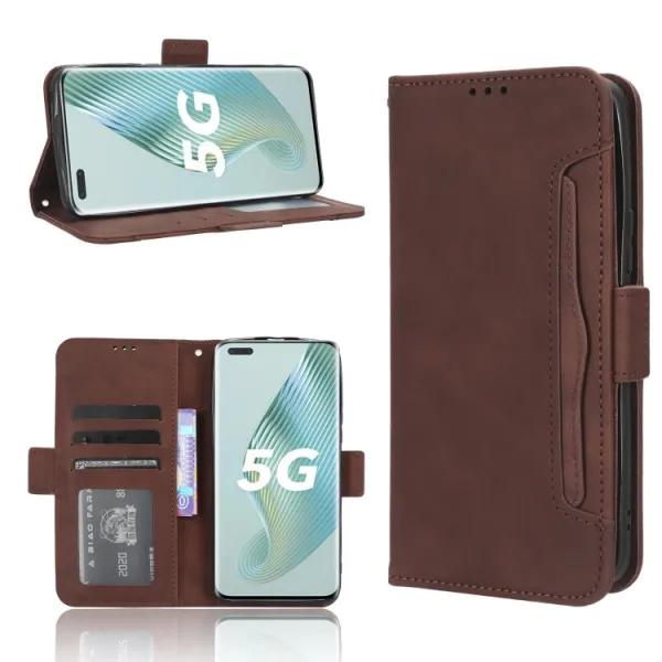 SLOT Peňaženkový obal pre Honor Magic5 Pro 5G hnedý