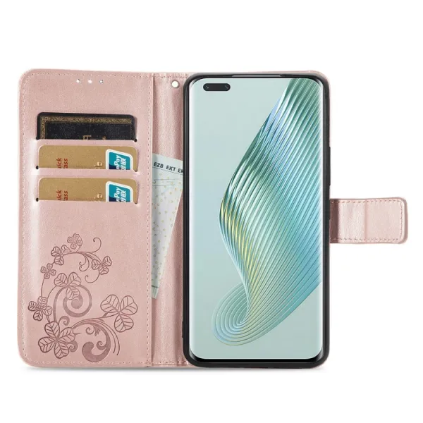 ART FLOWERS Peňaženkový kryt Honor Magic5 Pro 5G svetloružový