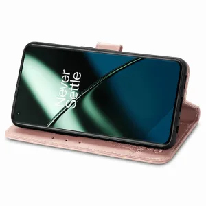 ART FLOWERS Peňaženkový kryt OnePlus 11 5G svetloružový