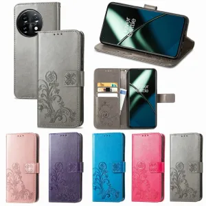 ART FLOWERS Peňaženkový kryt OnePlus 11 5G modrý