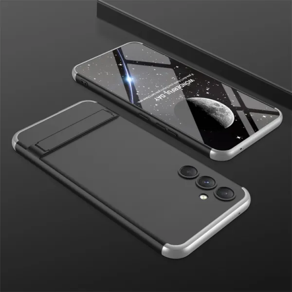 360° Ochranný kryt Samsung Galaxy S23 FE 5G čierny-strieborný