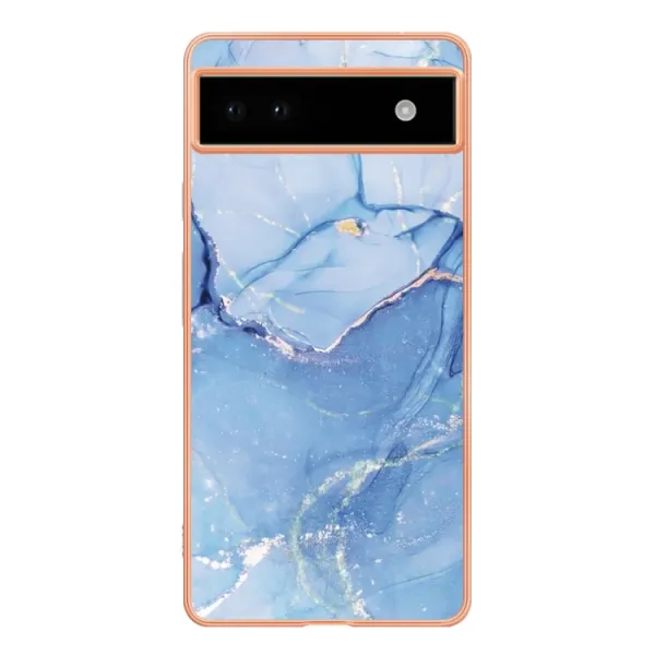 IMD MARBLE Ochranný kryt Google Pixel 6a BLUE