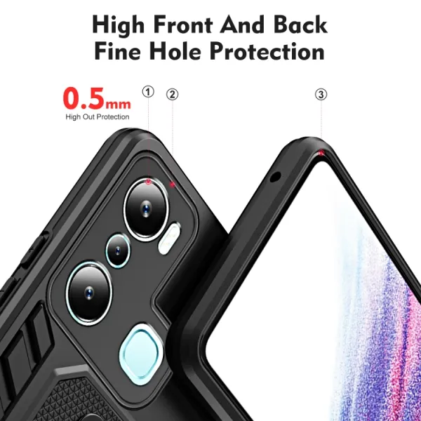 BRAVE Obal s držiakom pre Infinix Hot 20i čierny
