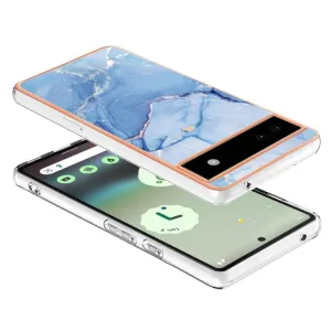 IMD MARBLE Ochranný kryt Google Pixel 6a BLUE