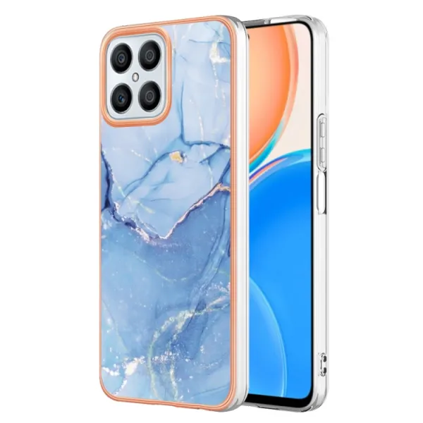 IMD MARBLE Ochranný kryt Honor X8 BLUE