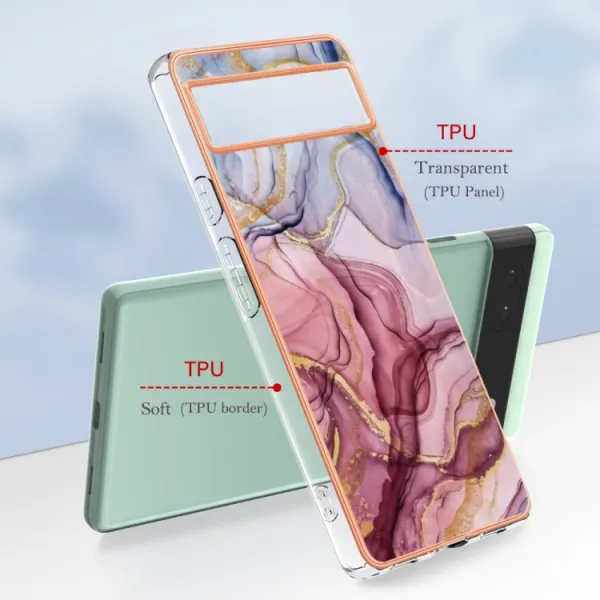 IMD MARBLE Ochranný kryt Google Pixel 6a ROSE RED