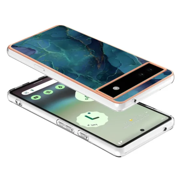 IMD MARBLE Ochranný kryt Google Pixel 6a GREEN