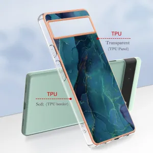 IMD MARBLE Ochranný kryt Google Pixel 6a GREEN