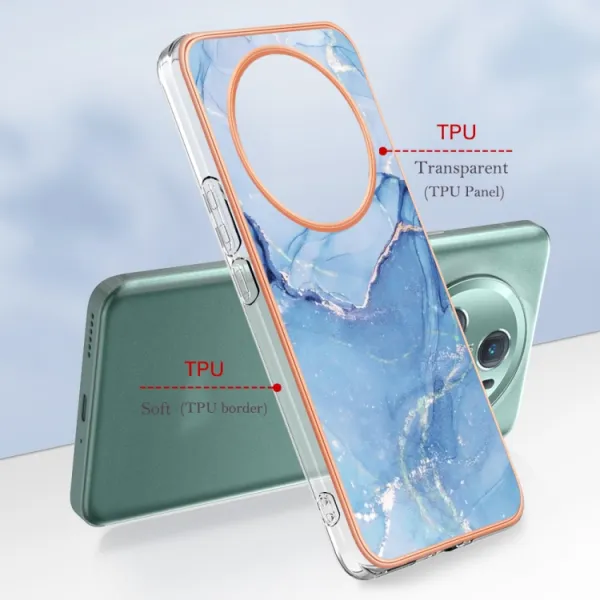 IMD MARBLE Ochranný kryt Honor Magic5 Pro 5G BLUE