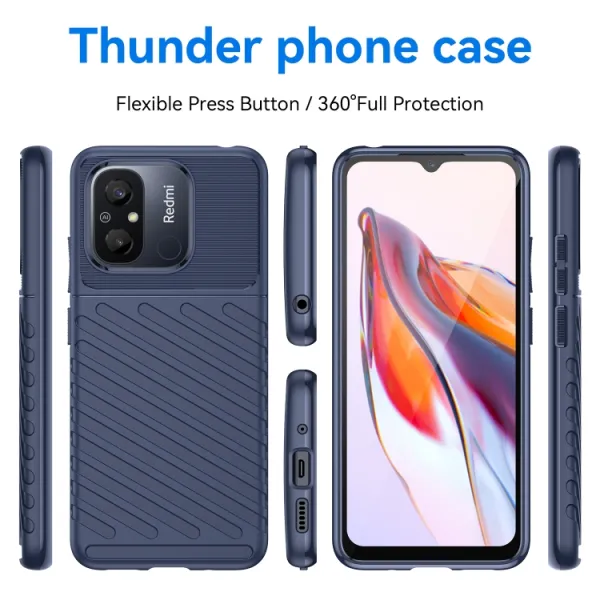 THUNDER Ochranný kryt Xiaomi Redmi 12C modrý