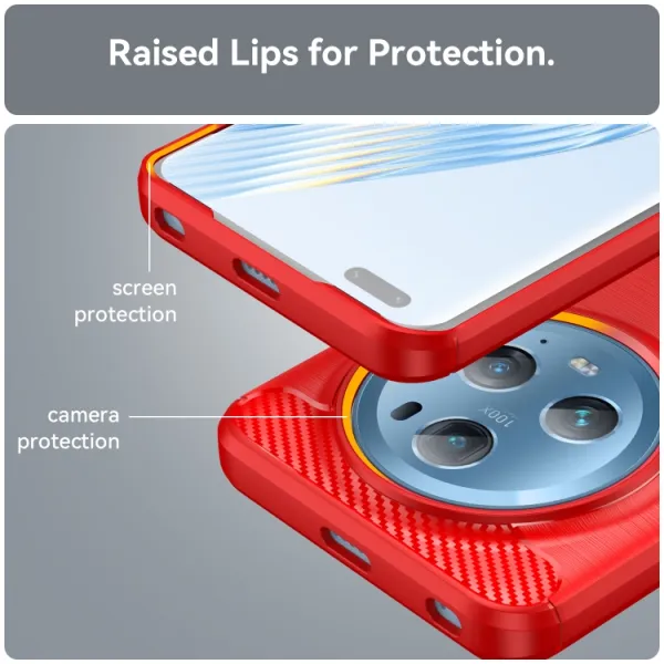 FLEXI TPU Kryt pre Honor Magic5 Pro 5G červený