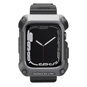NILLKIN RUIDONG Puzdro a remienok pre Apple Watch 9 / 8 / 7 45mm šedý