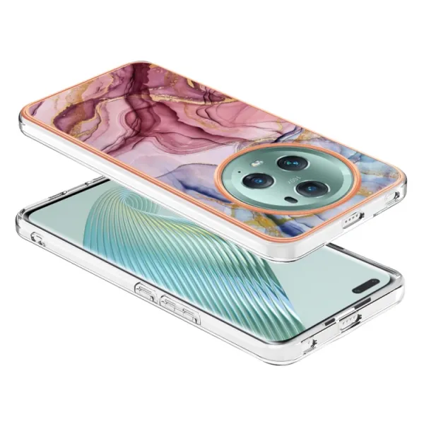 IMD MARBLE Ochranný kryt Honor Magic5 Pro 5G ROSE RED