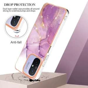 IMD MARBLE Ochranný kryt Xiaomi Redmi 12C PURPLE