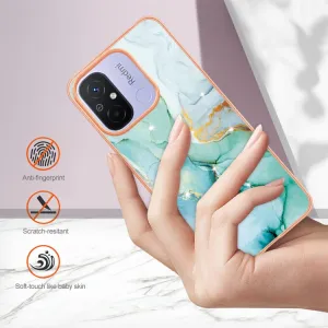 IMD MARBLE Ochranný kryt Xiaomi Redmi 12C GREEN
