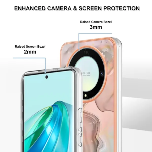 IMD MARBLE Ochranný kryt Honor Magic5 Lite ROSE GOLD