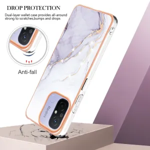 IMD MARBLE Ochranný kryt Xiaomi Redmi 12C WHITE