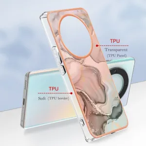 IMD MARBLE Ochranný kryt Honor Magic5 Lite ROSE GOLD