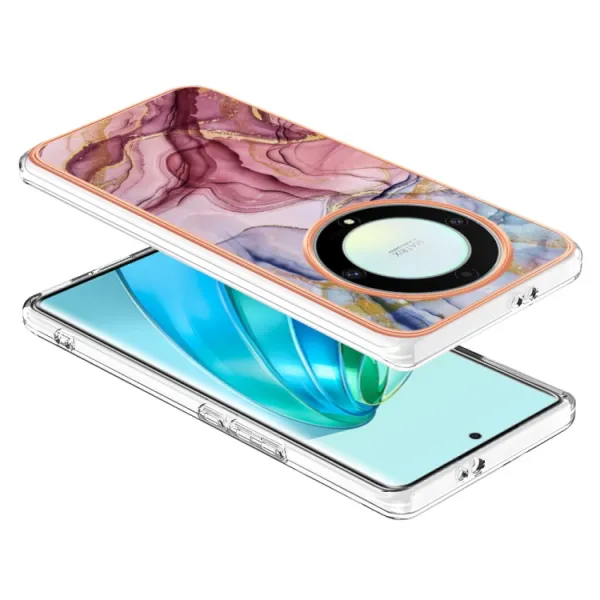 IMD MARBLE Ochranný kryt Honor Magic5 Lite ROSE RED